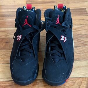 Jordan Black and Red Sneakers